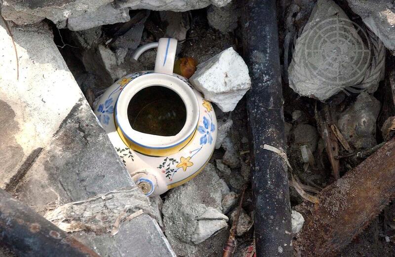 Aftermath of Indian Ocean Tsunami in Maldives