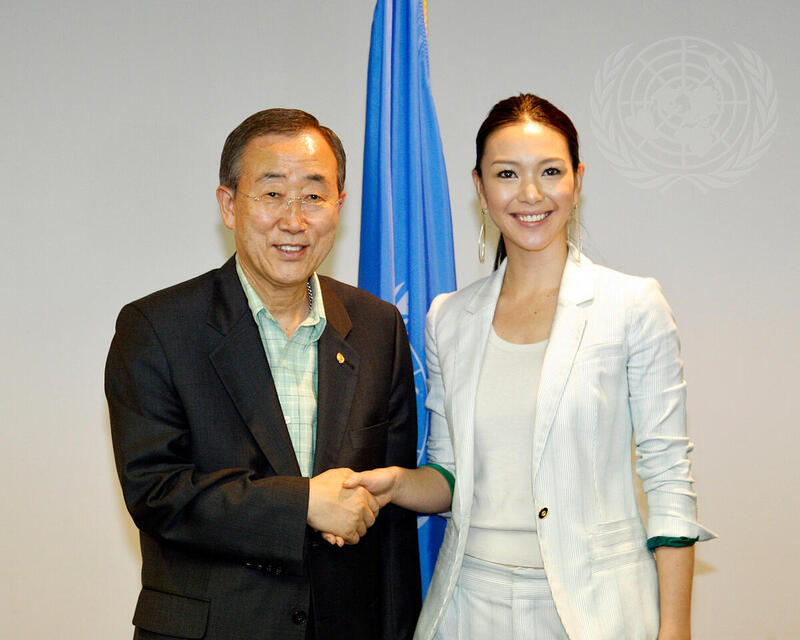 Secretary-General Meets WFP Celebrity Partner
