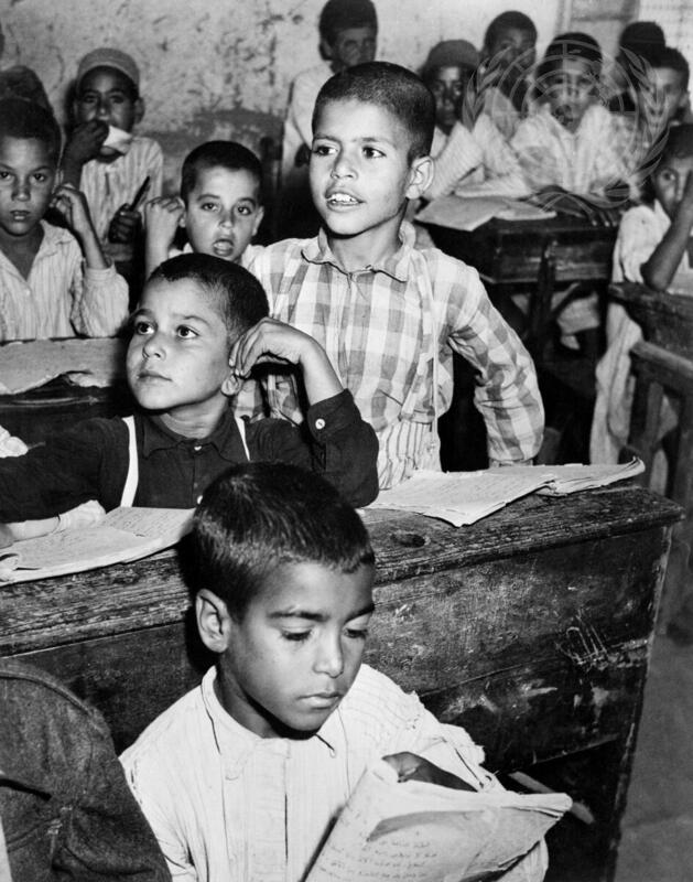 Pupils of  UNRWA School in Egypt