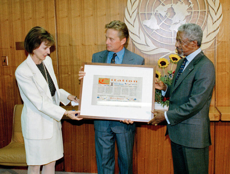 Actor Michael Douglas Is Appointed as Peace Messenger