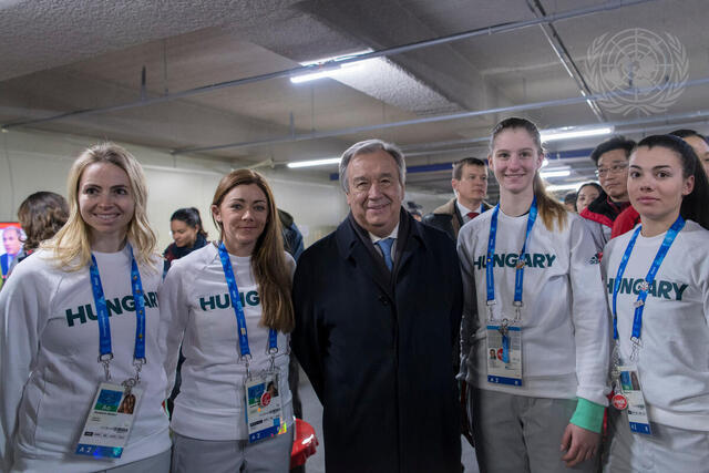 Secretary-General Visits PyeongChang Olympic Village