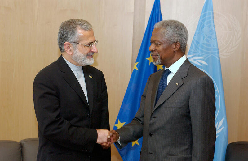 Secretary-General Attends Iraq Conference in Belgium