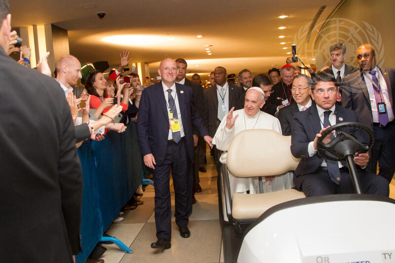 Pope Francis Visits UN Headquarters | UN Photo