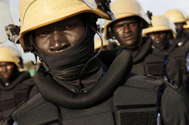 South Sudan Police Recruits at Training Academy