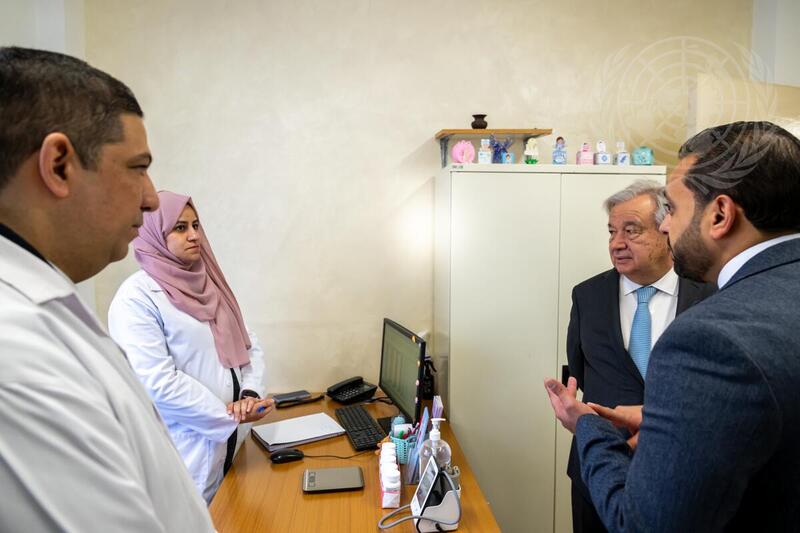 Secretary-General Visit Health Centre in Wihdat Camp for Palestine Refugees in Jordan
