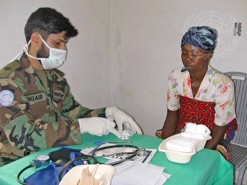 United Nations Mission in Liberia Peacekeepers Hold Free Medical Camp in Sass Town