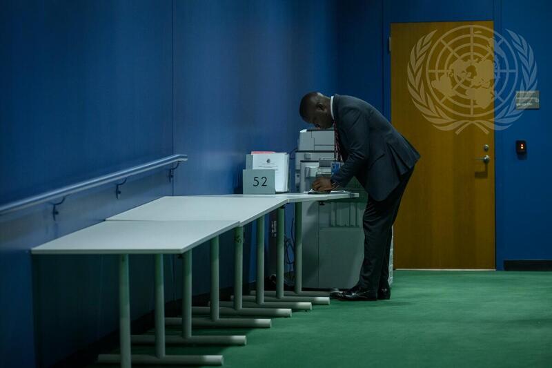 Scene in General Assembly Hall during Fourth Day of 80th General Assembly Debate