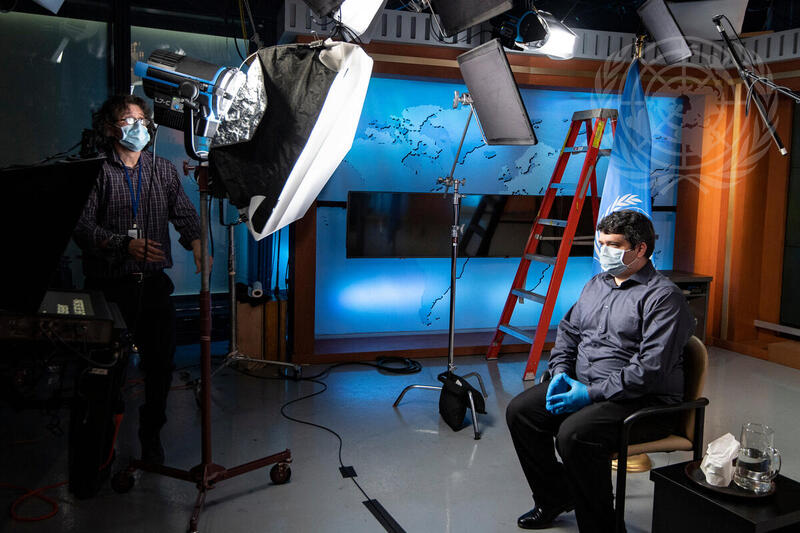 Behind the Scene in UNTV Studio