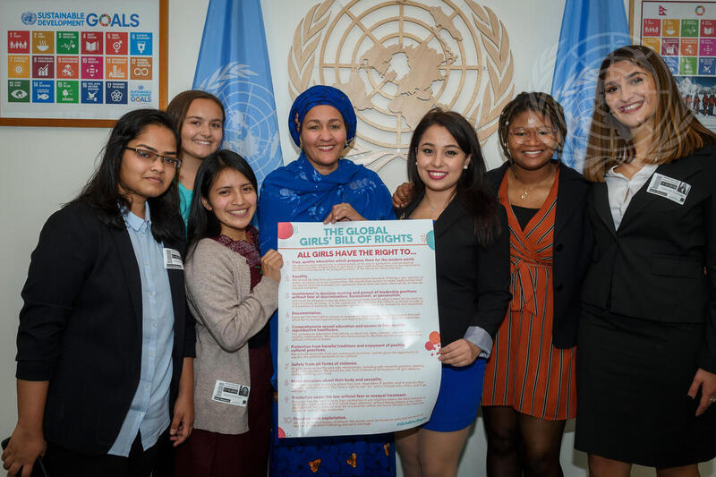 Deputy Secretary-General Meets International Day of Girl Child Participants