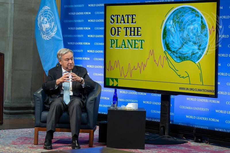 Secretary-General Holds "State of the Planet" Lecture at Columbia University