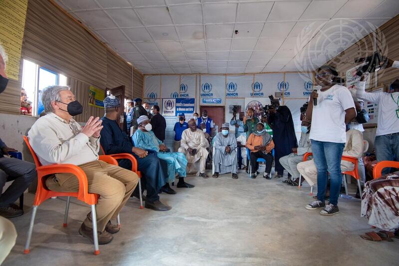 Secretary-General Visits Gubio IDP Camp in Borno State, Nigeria