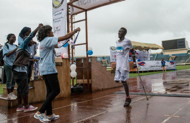 Disabled Athletes Participate in Liberia Marathon