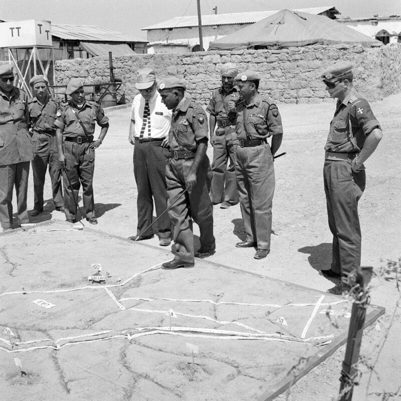 Under-Secretary Ralph J. Bunche Visits UNEF