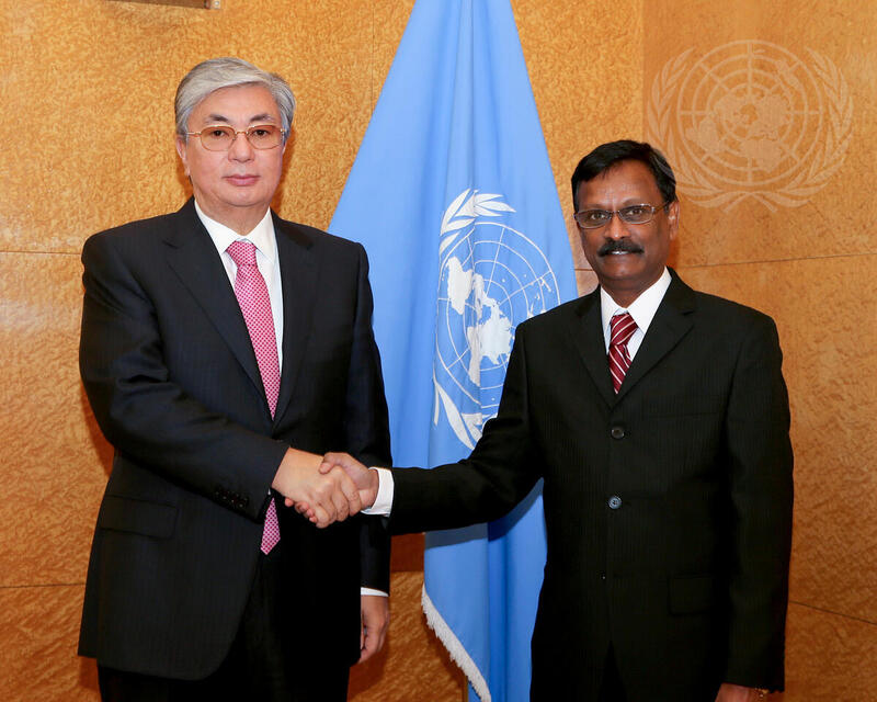 UNOG Director-General Meets New Permanent Representative of Mauritius