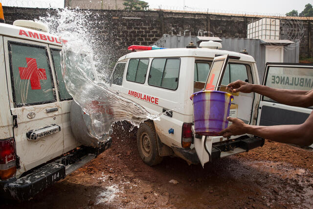 Ambulance Depot Near Emergency Response Centre, Freetown