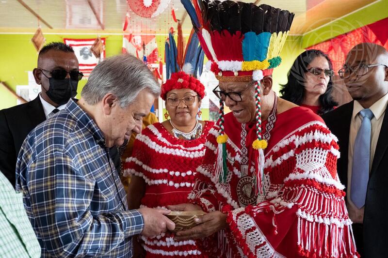 Secretary-General Visits Indigenous Peoples of Suriname