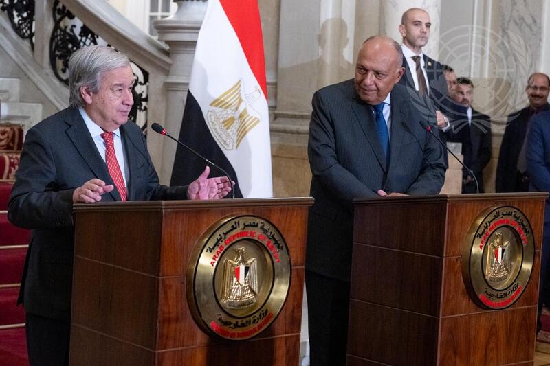 Secretary-General Briefs Press with Minister for Foreign Affairs of Egypt