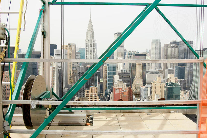 Construction Cranes on Roof of Secretariat