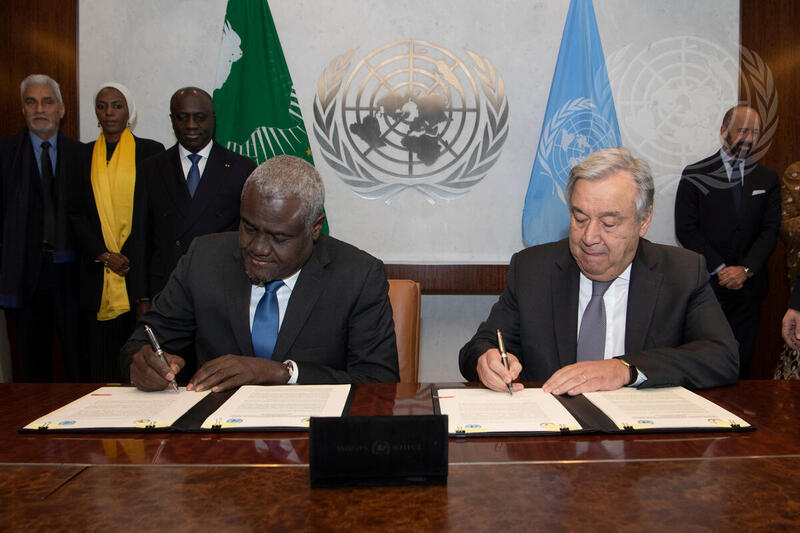 Signing Ceremony of Joint Declaration between AU and UN
