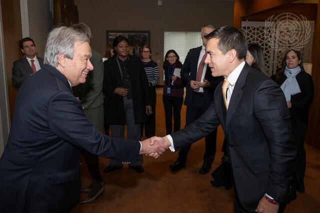 Secretary-General Meets with President of Republic of Ecuador
