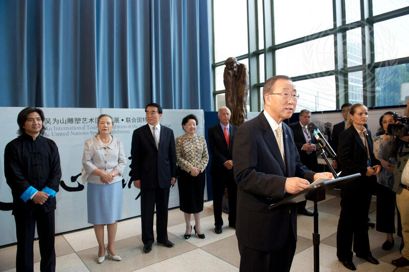 Chinese Sculpture Exhibition Opens at UN Headquarters