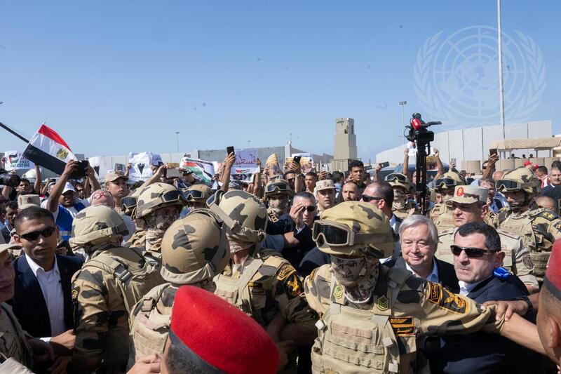 Secretary-General Visits Rafah Border Crossing