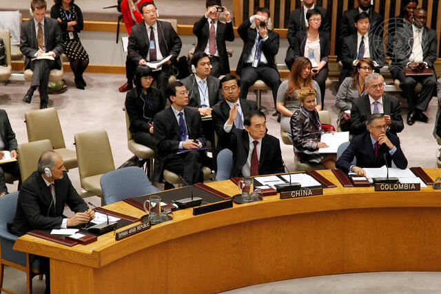 China Vetoes Draft Resolution on Syria