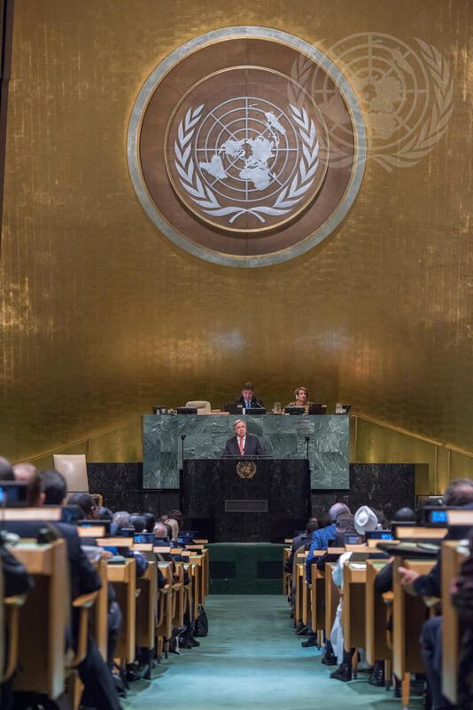 Secretary-General Presents Annual Report to General Assembly