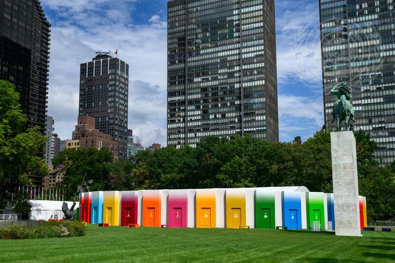 SDG Pavilion on North Lawn of UN Headquarters