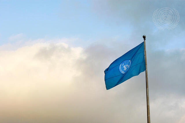 UN Flag on Eve of General Debate