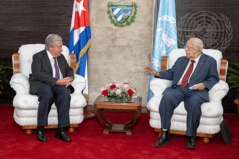 Secretary General Meets with Deputy Prime Minister of Cuba