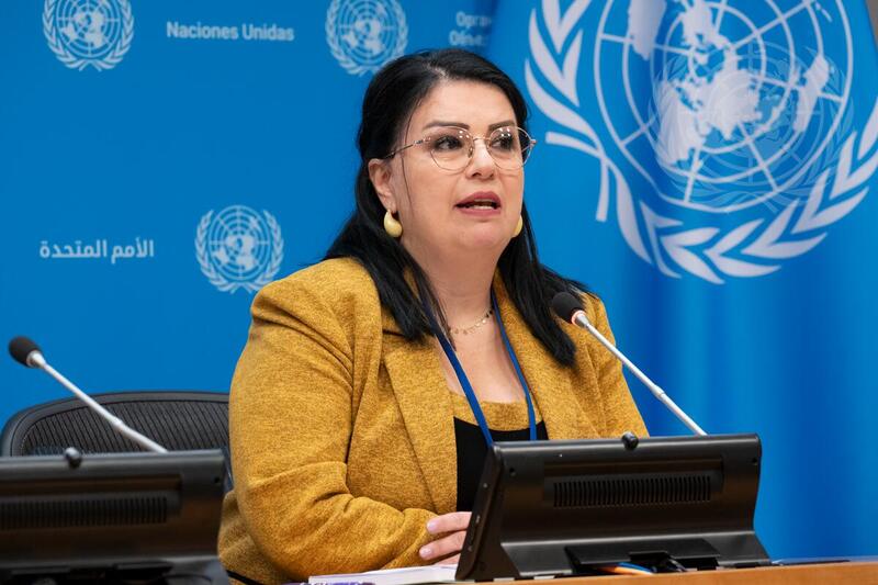 Representatives of NGO Karama Briefs Press