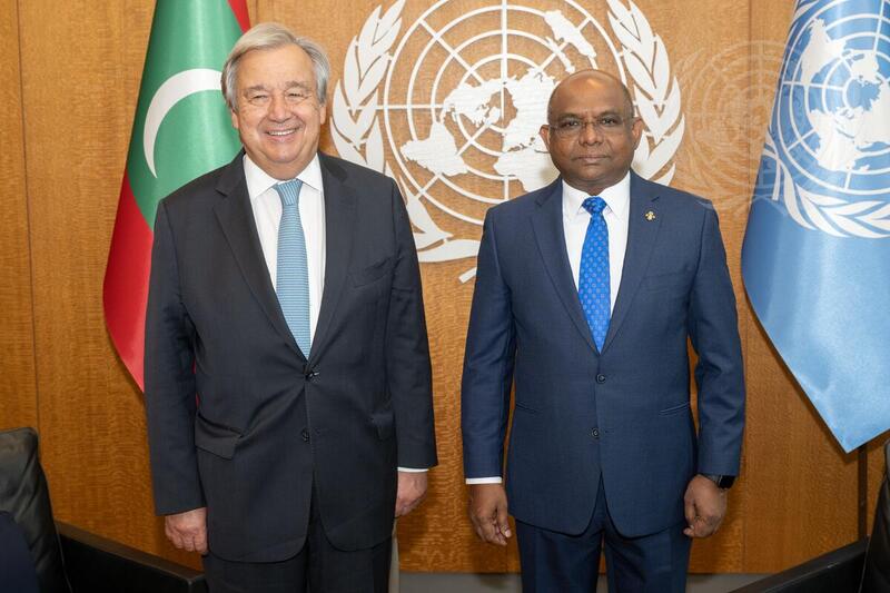 Secretary-General Meets with President of 76th Session of UN General Assembly