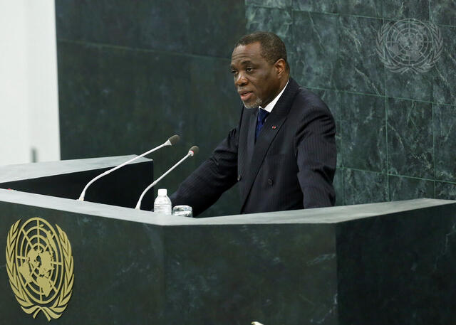 Permanent Representative of Gabon Addresses High-level Dialogue on Migration and Development