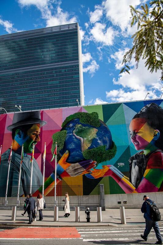 Kobra Mural on Sustainable Development at UN Headquarters