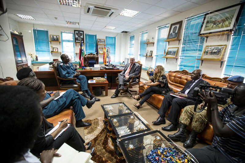 UN Peacekeeping Chief Meets SSNPS Inspector General