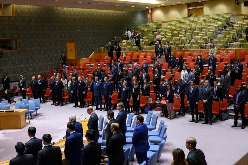 Security Council Observes Moment of Silence for Humanitarian Workers Who Lost Their Lives in Gaza