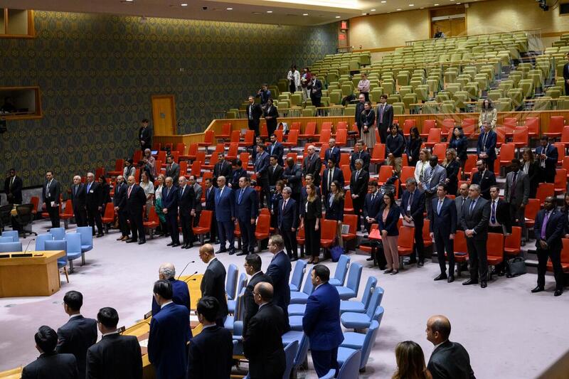 Security Council Observes Moment of Silence for Humanitarian Workers Who Lost Their Lives in Gaza