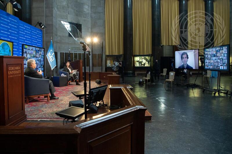 Secretary-General Holds "State of the Planet" Lecture at Columbia University