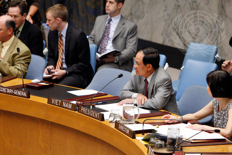 Security Council President Addresses Meeting on UNMEE