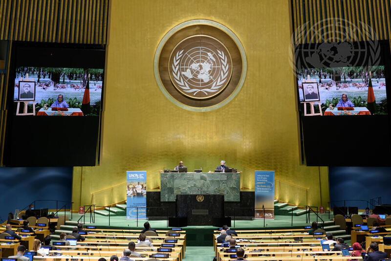 General Assembly Holds High-level Meeting to Commemorate 75th Anniversary of United Nations
