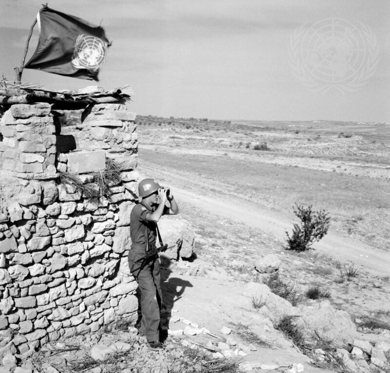 UNEF Troops from Sweden on Patrol