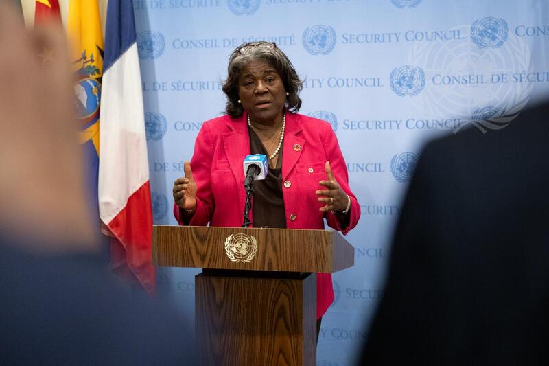 Permanent Representative of United States Briefs Press on Situation in Gaza