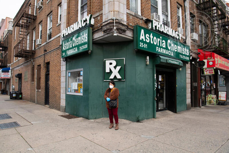 Street Scene in Astoria, Queens, during COVID-19