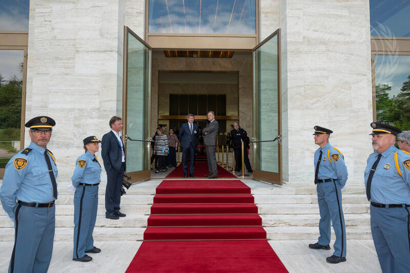President of Colombia Visits UN Office at Geneva