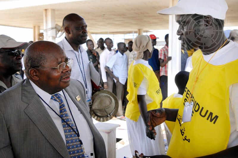 UN Panel on Sudan Referenda Visits Registration Centre in Juba