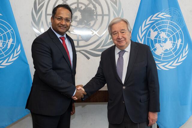 Secretary-General Meets with Chair of Commission on Narcotic Drugs