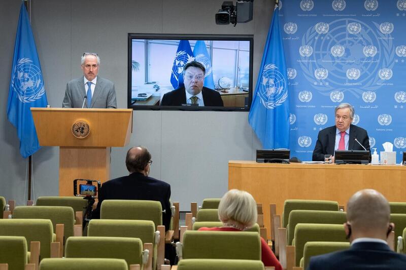 UN Secretary-General and WMO Secretary-General Brief Press on State of Global Climate in 2020