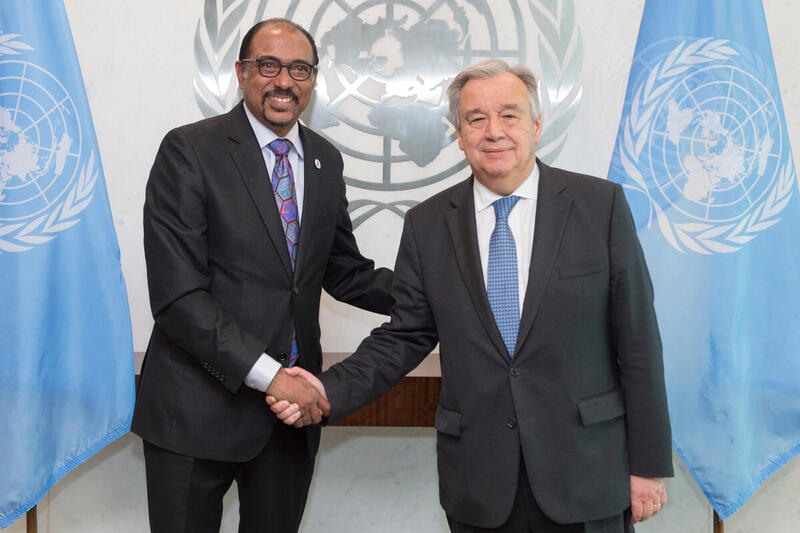 Secretary General Meets Executive Director of UNAIDS