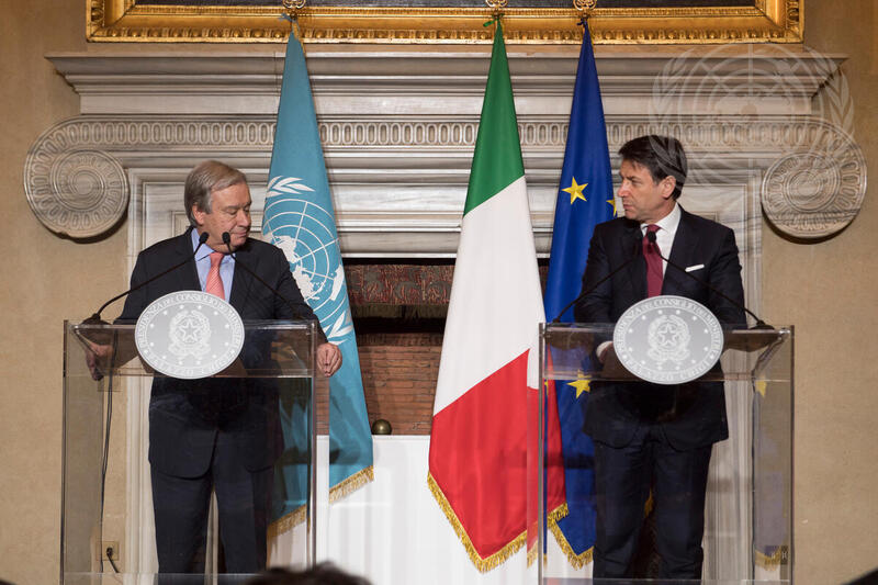Secretary-General Meets Prime Minister of Italy